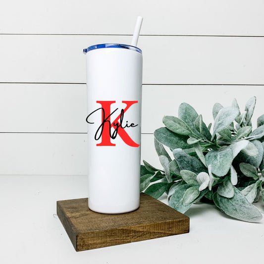 MONOGRAMMED TALL TUMBLER Tumblers Harlow Boutique Official Online Store 