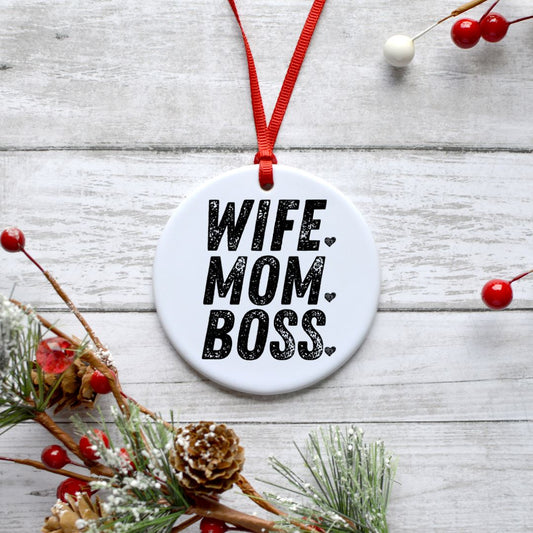 WIFE MOM BOSS ORNAMENT Harlow Boutique Official Online Store 