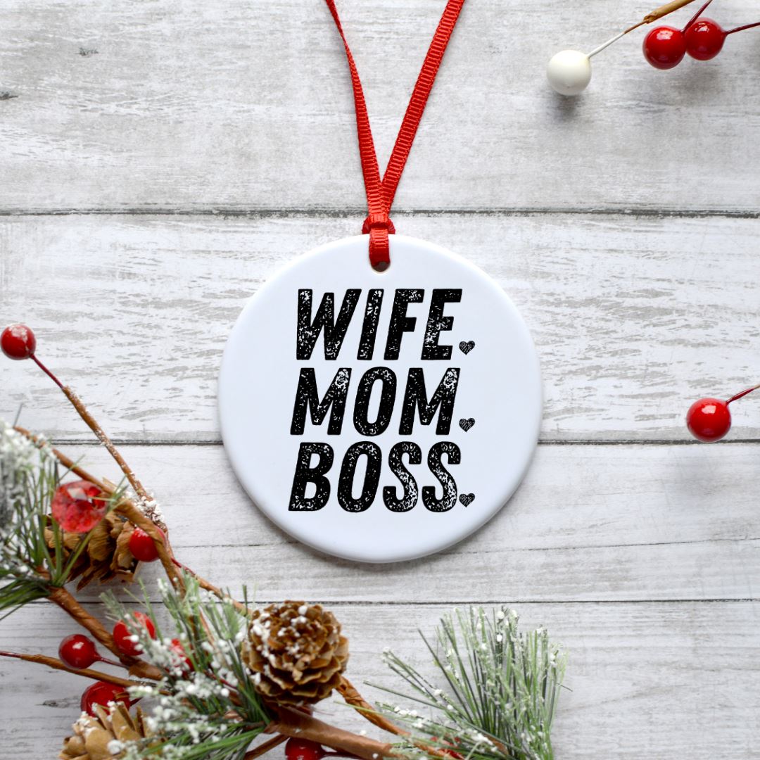 WIFE MOM BOSS ORNAMENT Harlow Boutique Official Online Store 