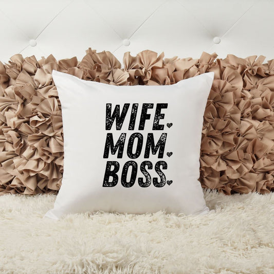 WIFE MOM BOSS PILLOW Harlow Boutique Official Online Store 