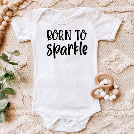 Born To Sparkle Baby Bodysuit Harlow Boutique Official Online Store 