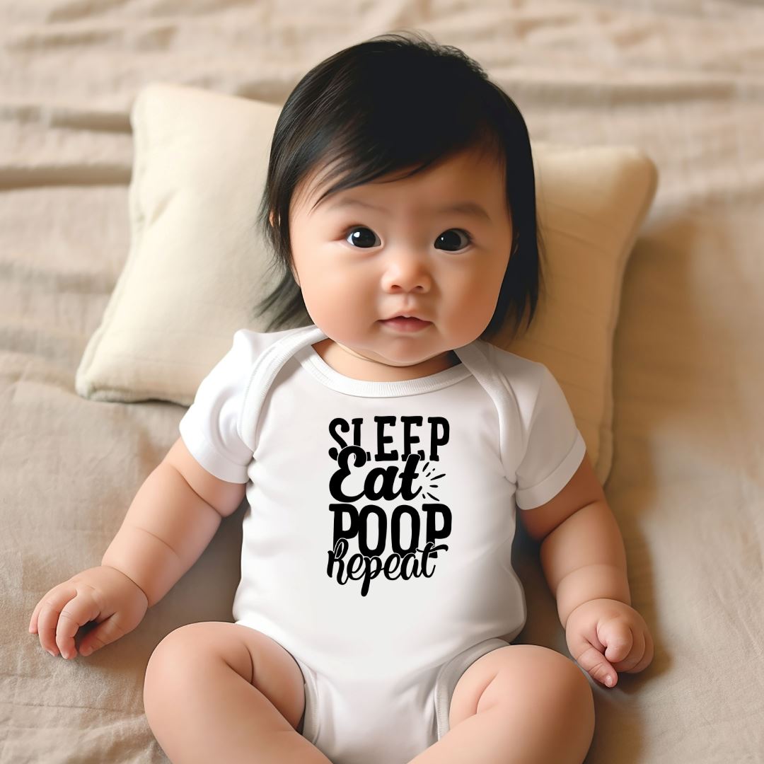 Eat Sleep Poop Repeat Baby Bodysuit Harlow Boutique Official Online Store 