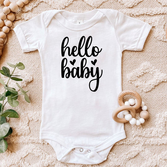 Hello Baby Baby Bodysuit Harlow Boutique Official Online Store 