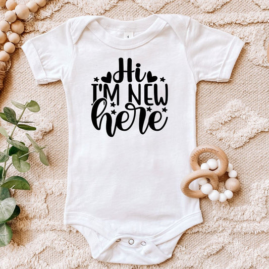 Hi Im New Here Baby Bodysuit Harlow Boutique Official Online Store 