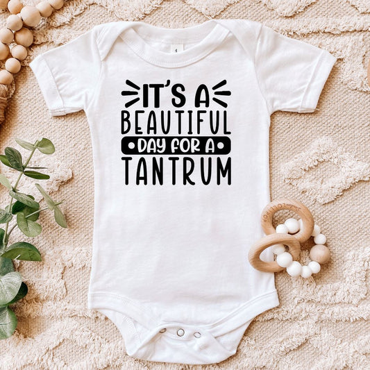 Its A Beautiful Day For A Tantrum Baby Bodysuit Harlow Boutique Official Online Store 