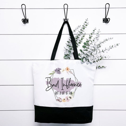 Bad Influence But A Lot Of Fun Tote Bag Harlow Boutique Official Online Store 