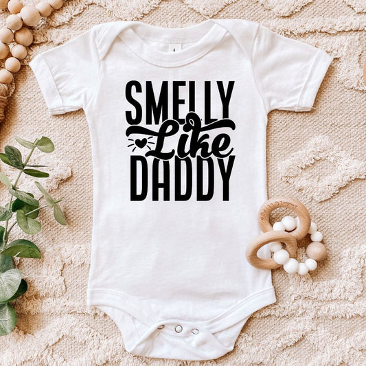 Smelly Like Daddy Baby Bodysuit Harlow Boutique Official Online Store 