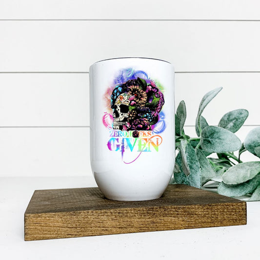 ZERO FUCKS GIVEN WINE TUMBLER Harlow Boutique Official Online Store 