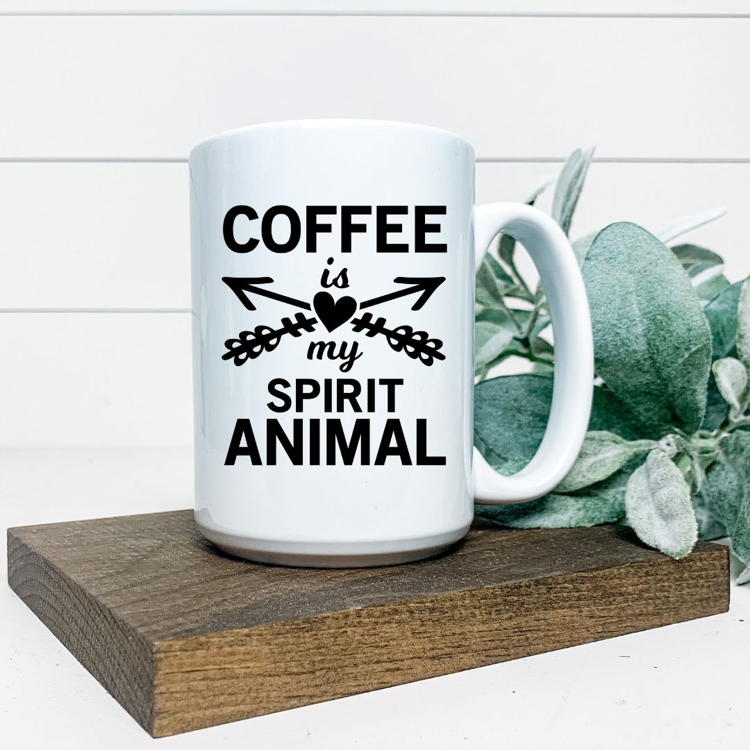 COFFEE IS MY SPIRIT ANIMAL MUG Harlow Boutique Official Online Store 