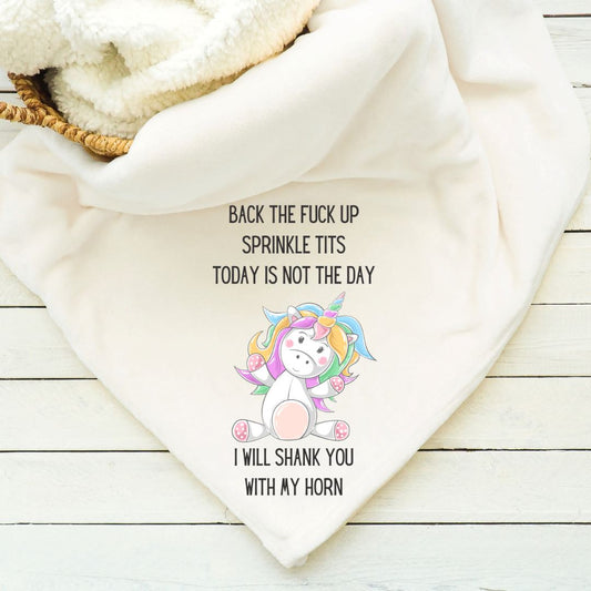 Back the Fuck Up Sprinkle Tits Blanket Blankets Harlow Boutique Official Online Store 