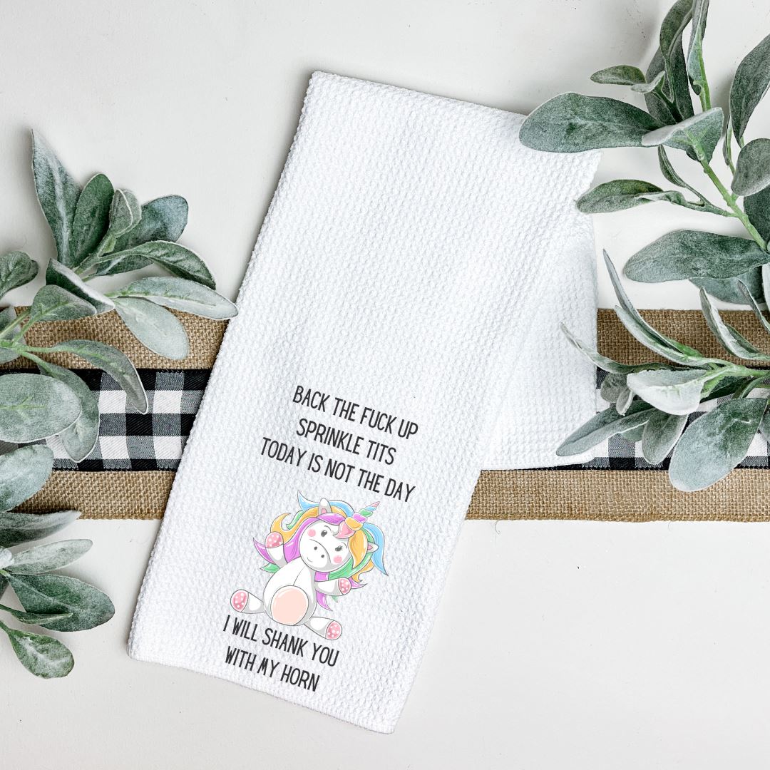 BACK THE FUCK UP SPRINKLE TITS TEA TOWEL Harlow Boutique Official Online Store 