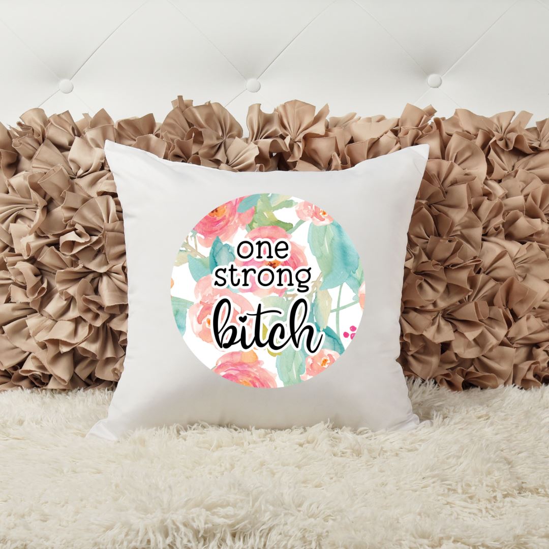 ONE STRONG BITCH PILLOW Harlow Boutique Official Online Store 