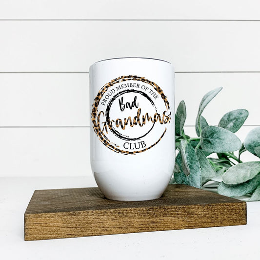 BAD GRANDMAS CLUB WINE TUMBLER Harlow Boutique Official Online Store 