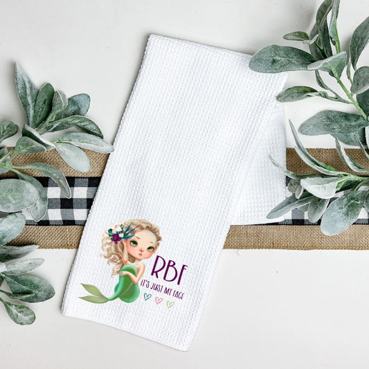 RBF- RESTING BITCH FACE TEA TOWEL Harlow Boutique Official Online Store 