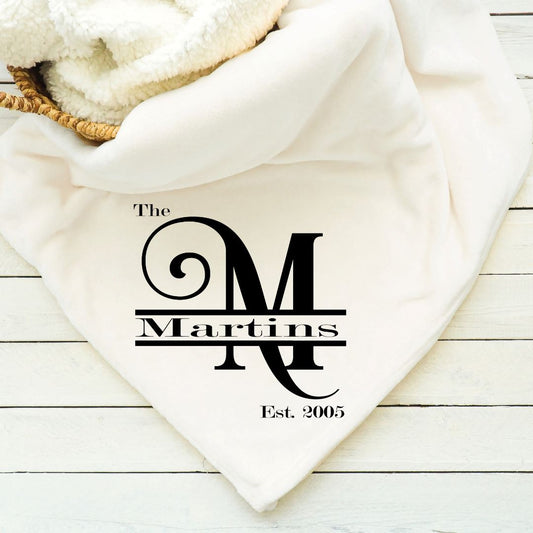 Family Name Blanket Blankets Harlow Boutique Official Online Store 