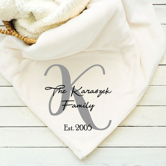 Family Name Blanket Blankets Harlow Boutique Official Online Store 