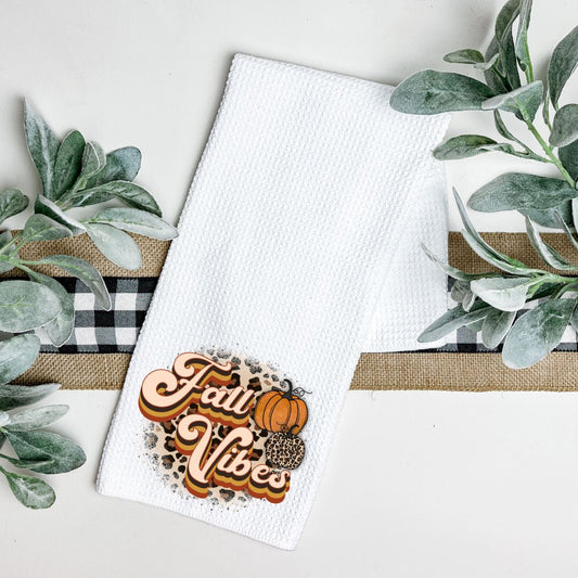 FALL VIBES TEA TOWEL Harlow Boutique Official Online Store 