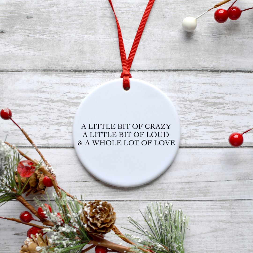 A LITTLE BIT OF CRAZY ORNAMENT Harlow Boutique Official Online Store 