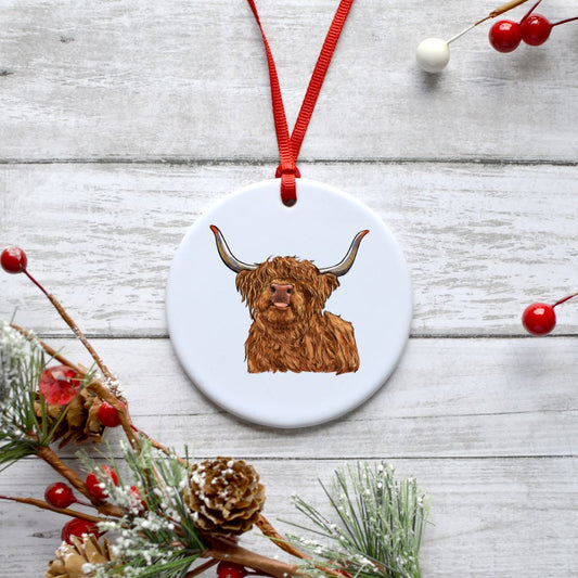 HIGHLAND COW ORNAMENT Harlow Boutique Official Online Store 