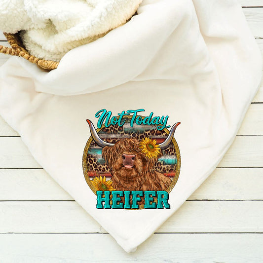 Highland Cow Not Today Heifer Blanket Blankets Harlow Boutique Official Online Store 