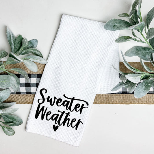 SWEATER WEATHER TEA TOWEL Harlow Boutique Official Online Store 