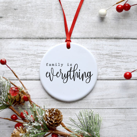 FAMILY IS EVERYTHING ORNAMENT Harlow Boutique Official Online Store 