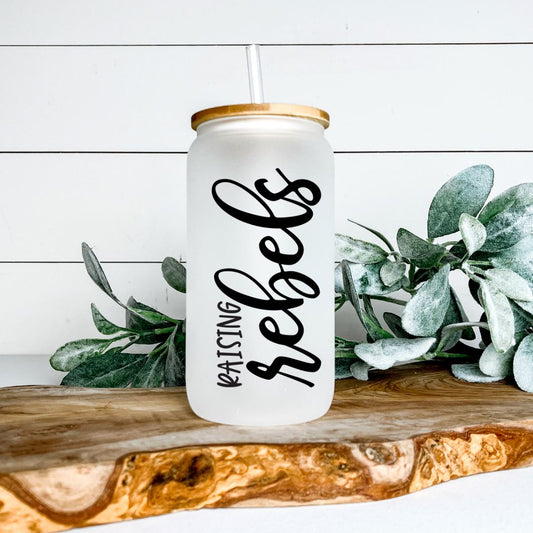 RAISING REBELS GLASS JAR TUMBLER Harlow Boutique Official Online Store 