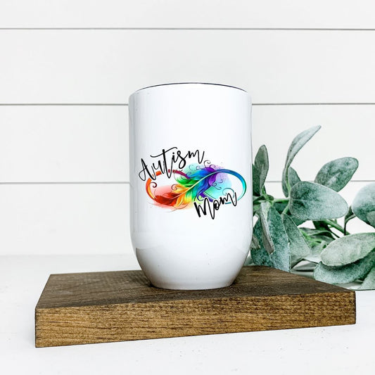 AUTISM MOM WINE TUMBLER Harlow Boutique Official Online Store 