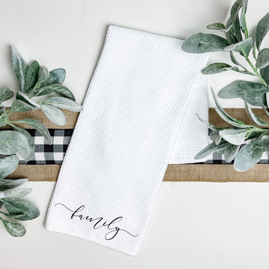 FAMILY TEA TOWEL Harlow Boutique Official Online Store 