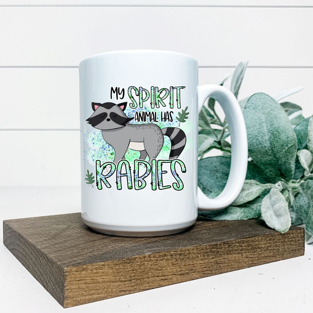 MY SPIRIT ANIMAL HAS RABIES MUG Harlow Boutique Official Online Store 