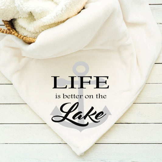 Life Is Better on the Lake Blanket Blankets Harlow Boutique Official Online Store 