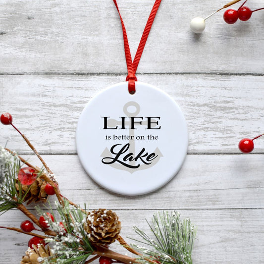 LIFE IS BETTER AT THE LAKE ORNAMENT Harlow Boutique Official Online Store 