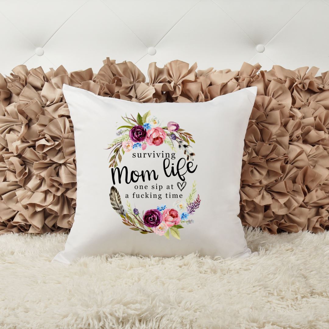 SURVIVING MOM LIFE PILLOW Harlow Boutique Official Online Store 