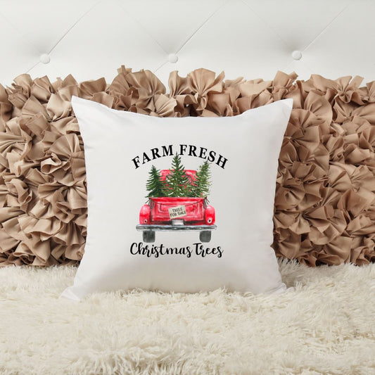 FARM FRESH CHRISTMAS TREES PILLOW Harlow Boutique Official Online Store 