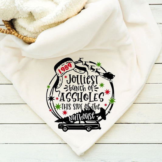 Jolliest Bunch Of Assholes This Side Of The Nuthouse Blanket Blankets Harlow Boutique Official Online Store 