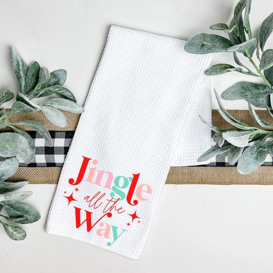 JINGLE ALL THE WAY TEA TOWEL Harlow Boutique Official Online Store 