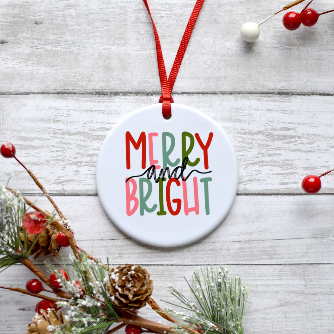 MERRY AND BRIGHT ORNAMENT Harlow Boutique Official Online Store 