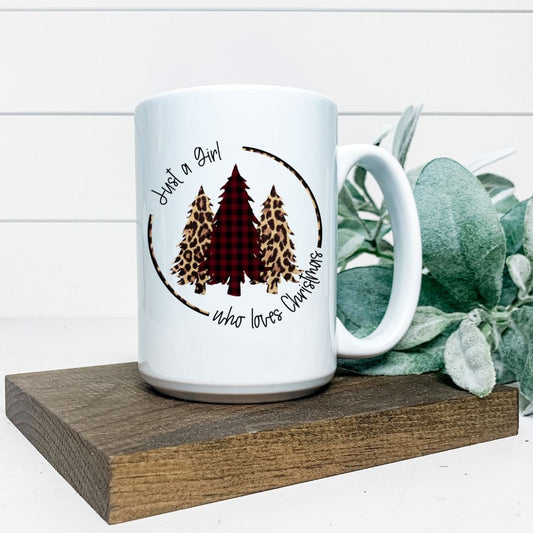 JUST A GIRL WHO LOVES CHRISTMAS MUG Harlow Boutique Official Online Store 