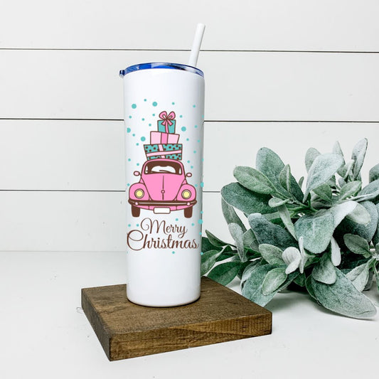 MERRY CHRISTMAS TALL TUMBLER Tumblers Harlow Boutique Official Online Store 