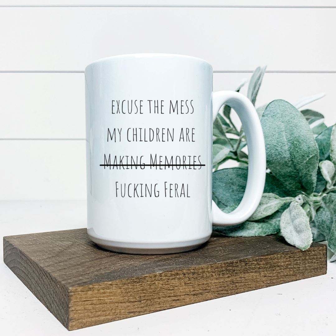 EXCUSE THE MESS MUG Harlow Boutique Official Online Store 