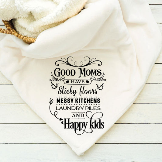 Good Moms Have Sticky Floors Blanket Blankets Harlow Boutique Official Online Store 