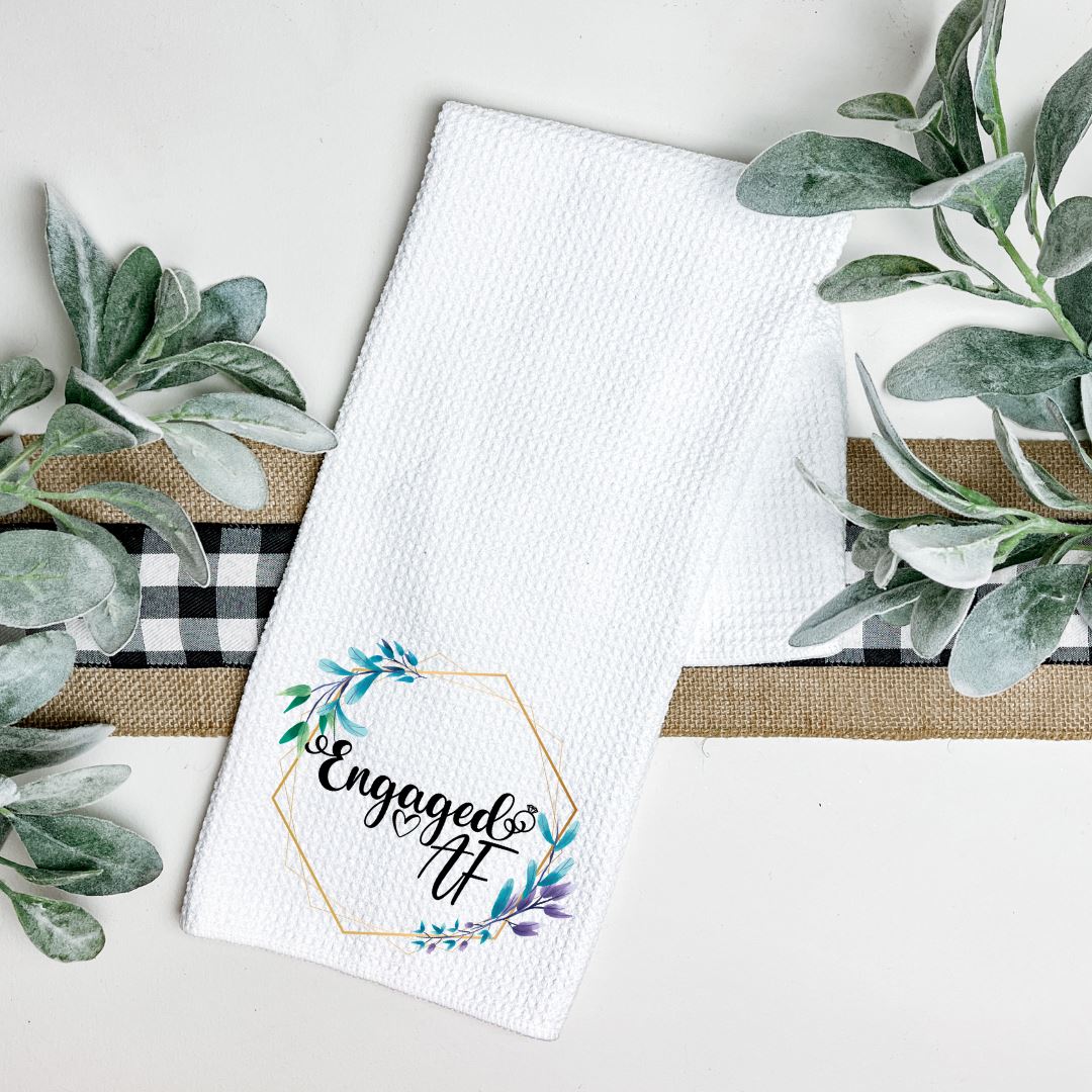 ENGAGED AF TEA TOWEL Harlow Boutique Official Online Store 