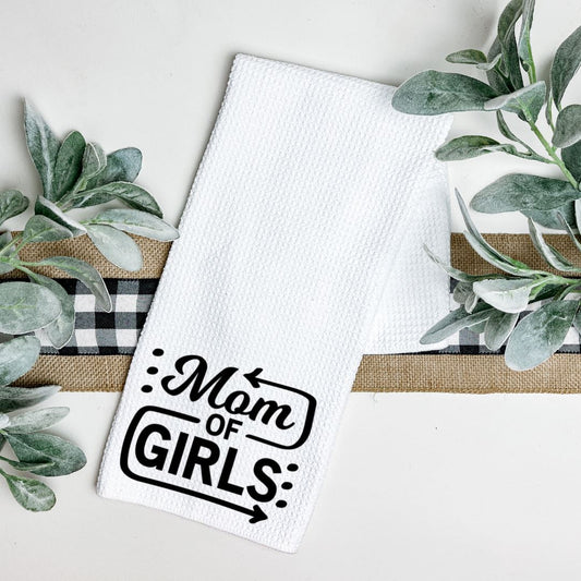 MOM OF GIRLS TEA TOWEL Harlow Boutique Official Online Store 