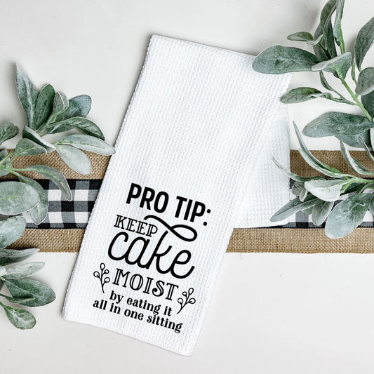 PRO TIP KEEP A CAKE MOIST TEA TOWEL Harlow Boutique Official Online Store 