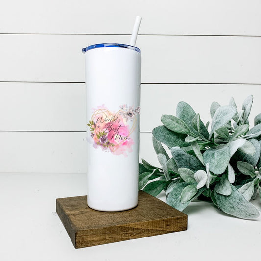 WORLDS BEST MOM TALL TUMBLER Tumblers Harlow Boutique Official Online Store 