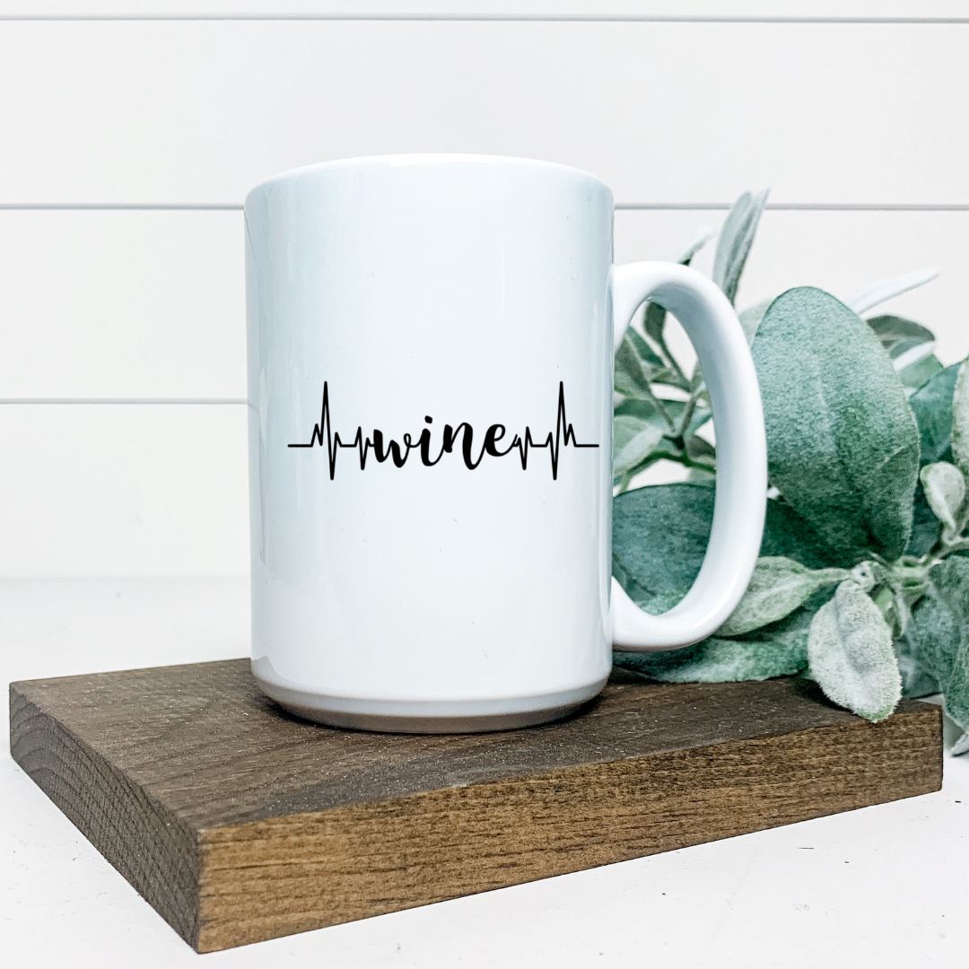 WINE HEARTBEAT MUG Harlow Boutique Official Online Store 