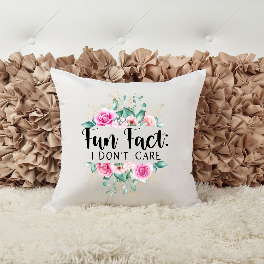 FUN FACT I DONT CARE PILLOW Harlow Boutique Official Online Store 