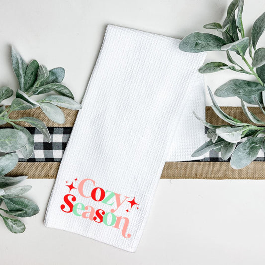 COZY SEASON TEA TOWEL Harlow Boutique Official Online Store 