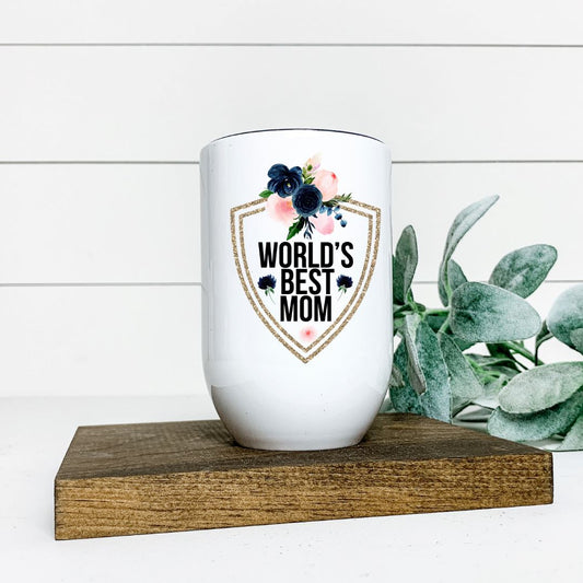 WORLDS BEST MOM WINE TUMBLER Harlow Boutique Official Online Store 