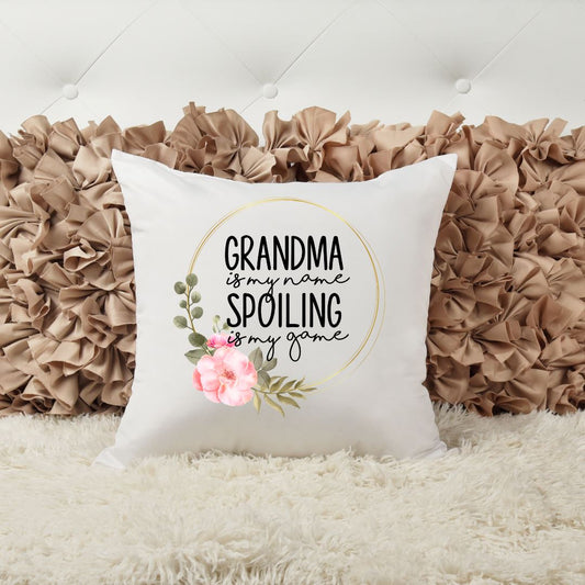 GRANDMA IS MY NAME SPOILING IS MY GAME PILLOW Harlow Boutique Official Online Store 